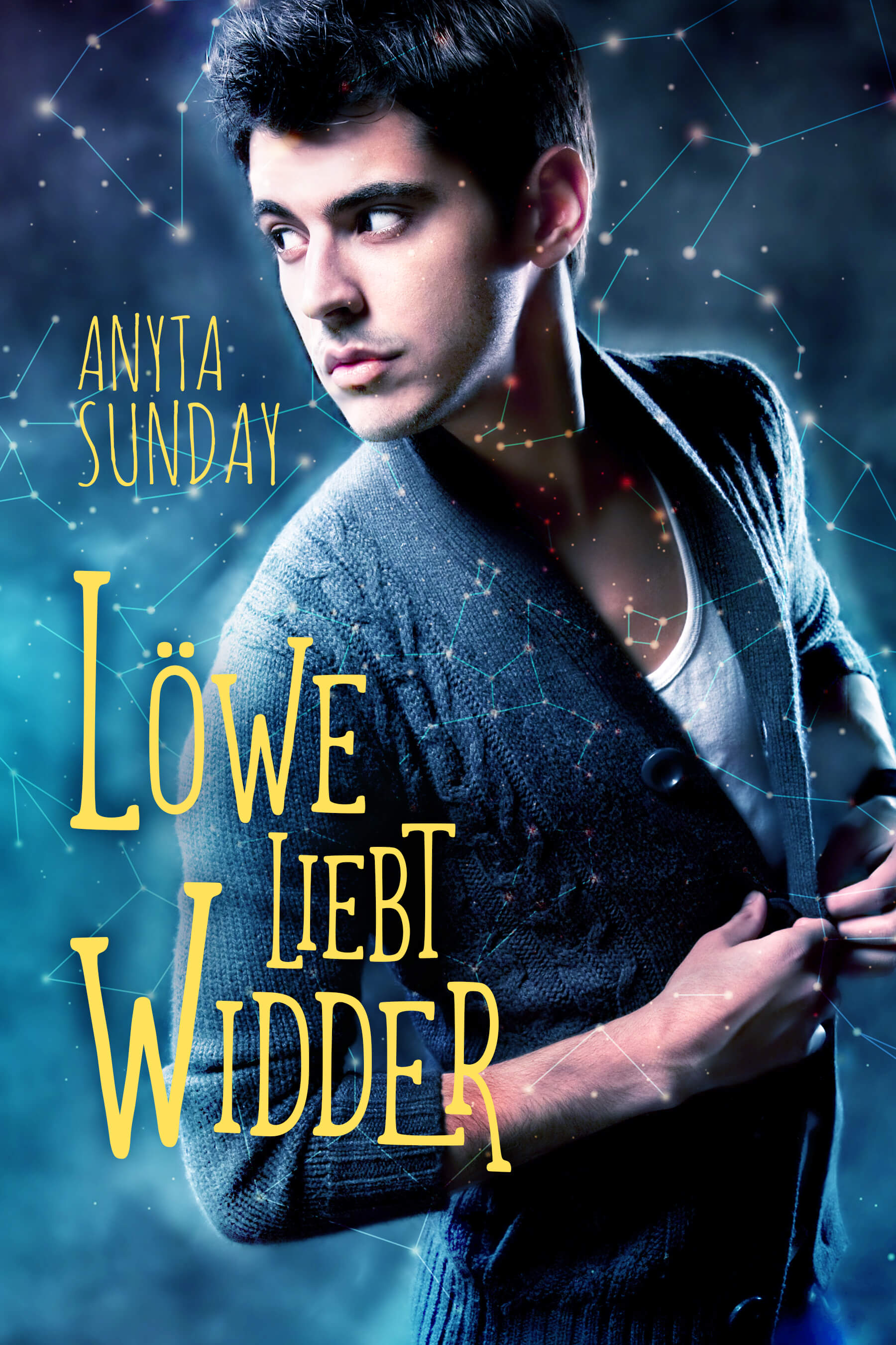 Löwe liebt Widder, die Übersetzung von Leo Loves Aries, eine schwule Romanze von Anyta Sunday